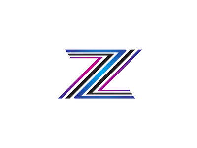 Letter Z line logo design