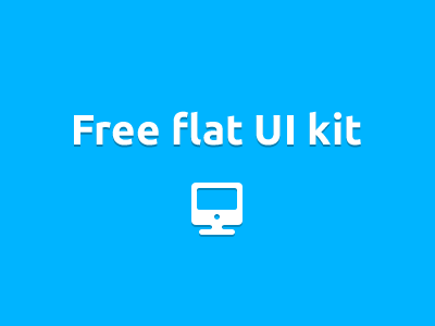 Free Flat Ui Kit free. flat. ui. kit psd
