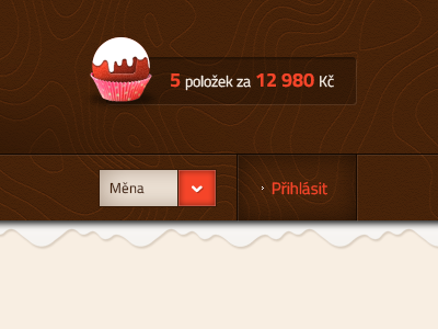 Sweet E-commerce cake e commerce e shop pixel perfect shop sweet visualcreative.cz