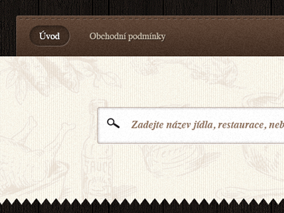 Search Food apllication app cook czech republic food restauration search visualcreative web website