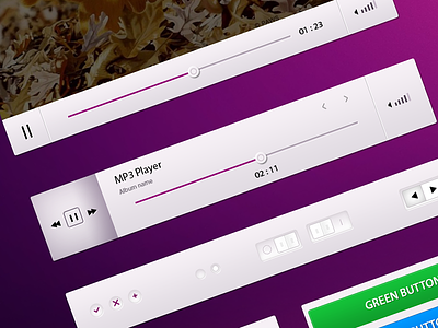 Free small UI kit clean download enjoy free kit pixel perfect psd purple ui visualcreative webdesign zip