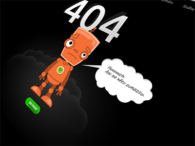 404 Page 404 agency clean design error graphic orange page style vector visualcreative webdesign