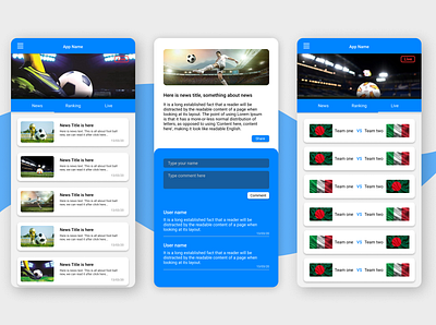 football app football app mobile app mobile ui mobileui uidesign uiux uiuxdesign