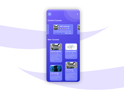 Online Course UI mobile app mobile app design mobile ui uidesign uiux uiuxdesign