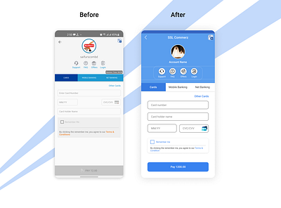 SSL Commerz reshape mobile app mobile app design mobile ui uidesign
