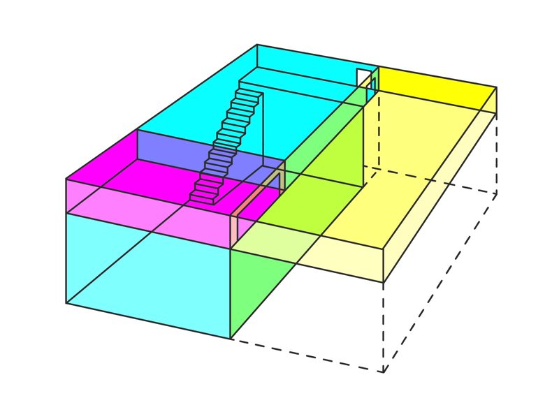 Dream space box building cmyk dream dreams room rooms space stairs