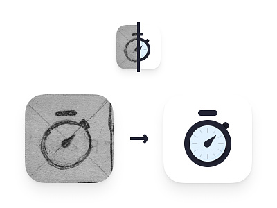 Workout App Icon design icon iconography sketch ui