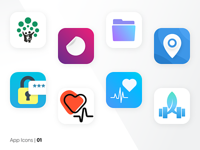 App Icons | 01 app branding design figma icons ios app sketch ui user interface