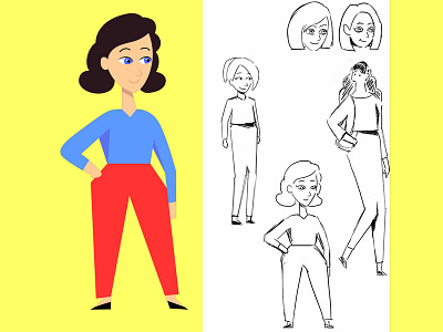 Character Art Style Example 2 character character design design digital art flash vector