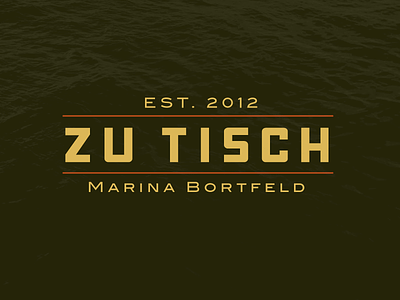 Zu Tisch Logo logo type typography
