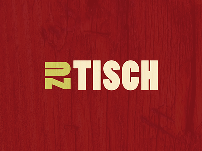 Zu Tisch Logo logo type typography