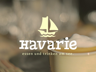 Havarie logo type typography