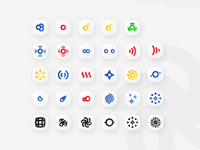 Icon Set — Cosmic Ressurection gradient icon set icons minimal