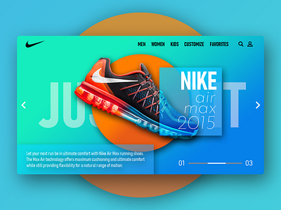 Nike Air Max 2015 design nike type typography ui ux web website