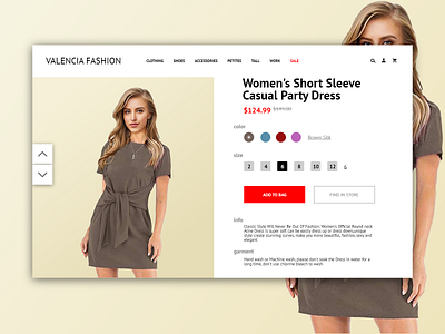 Fashion E-commerce store beautiful ecommerce promo ui user interface ux web web banner web design website woman