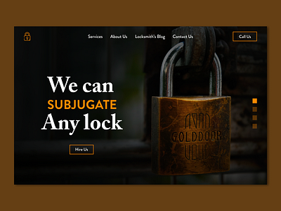 Lock service web concept