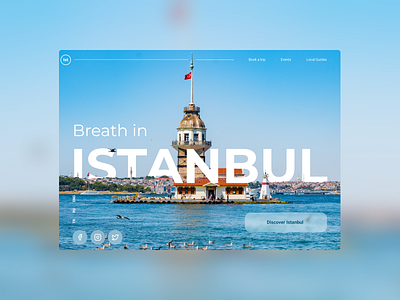 DailyUI03 - Landing Page 003 city branding city guide daily100 istanbul landing landing page travel turkey