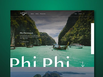 Amazing Thailand Homepage preview // Digital design design digital digital design homepage product design product page project sketch thailand ui ui design