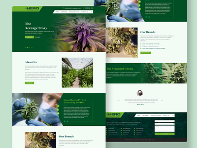 Hero Technologies branding design minimal ui web