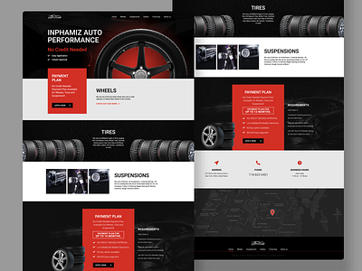 Inphamiz Auto Performance design flat minimal ui web