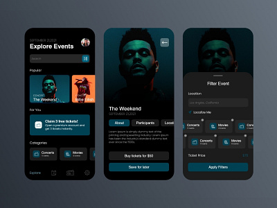 Events App Screen