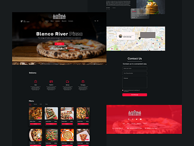 Blanco River Pizza Landing Page