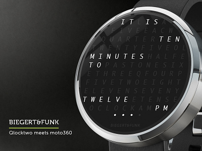 Qlocktwo meets moto360 biegerfunk moto360 smartwatch