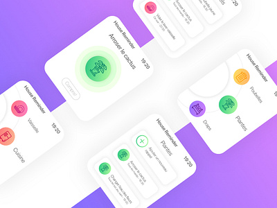 Daily UI - House Reminder app app design app reminder application design reminder ui