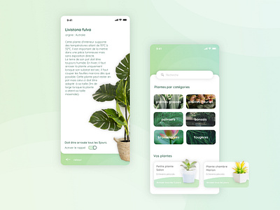 Daily UI - Thirsty Plant app app design app plant application design green app natural app plant plants ui