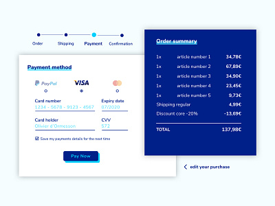 Daily UI #002 - Credit Card Checkout creditcardcheckout daily ui daily ui challenge dailyui