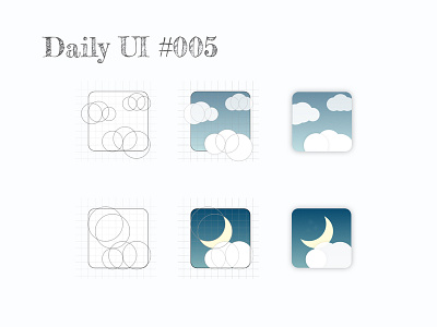 Daily UI #005 - Icon App daily ui daily ui 005 daily ui challenge design icon app weather icon weather icons