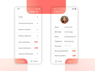 Daily UI #007 - Setting