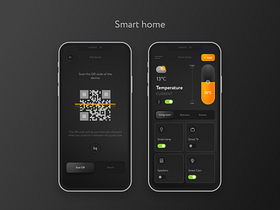 Mobile app smart home app app design mobile app smart home ui ux uxui design