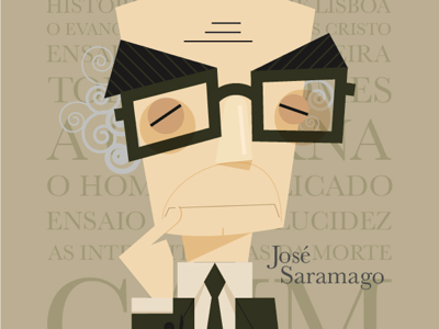 José Saramago illustration illustrator vector vector art