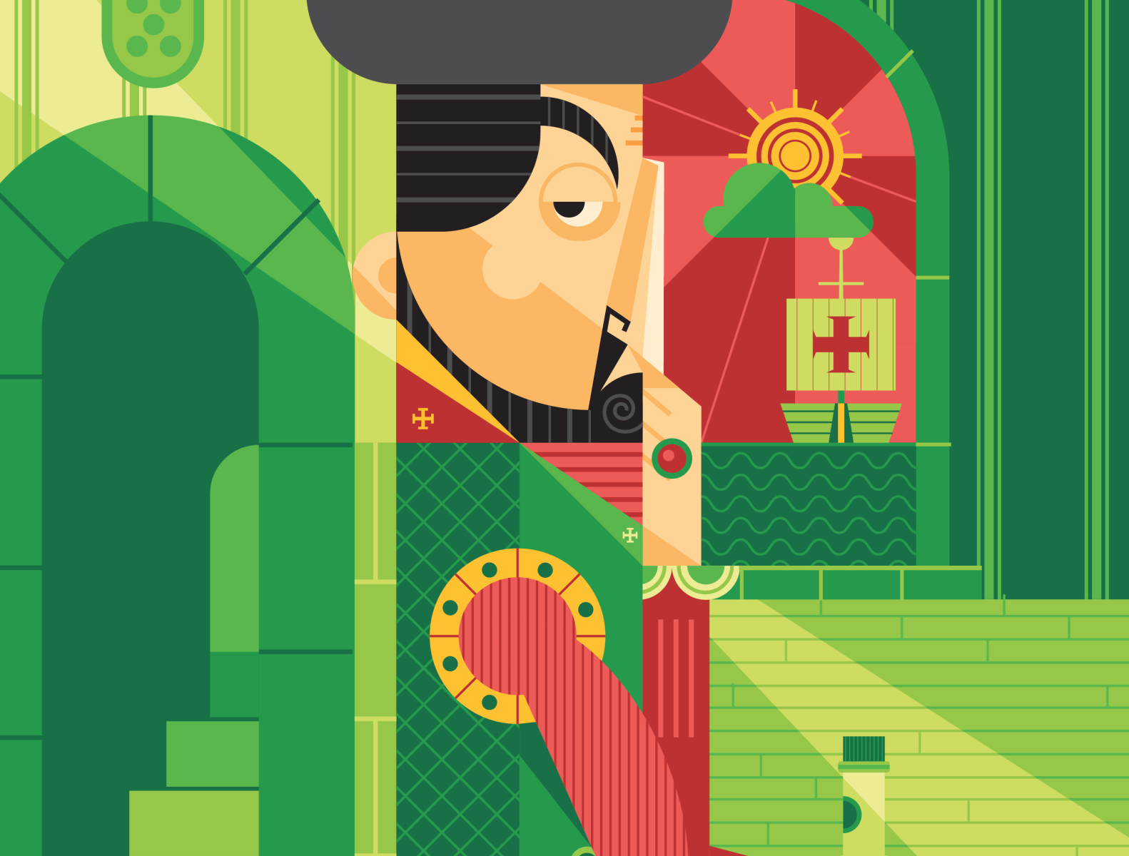 Dom João II adobe illustrator character character creation illustration portugal poster vector vector art