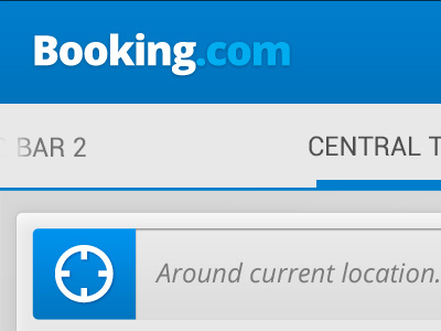 Booking.com concept design ui