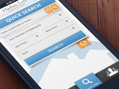 Property App design function interactive search ui
