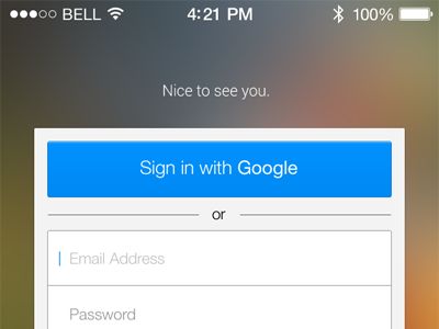 Login Concept awesome best clean google in login nice sign simple ui ui design user interface