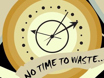 No Time to Waste blue circle design gradient illustration illustrator swatch vector watch