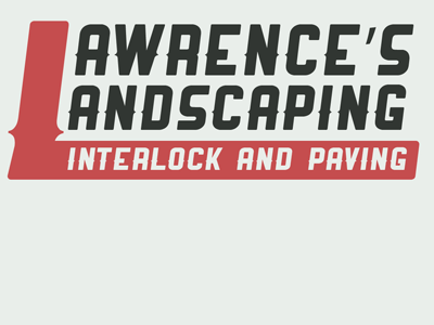 Lawrences Logo Samples branding colour illustrator l landscaping leaves logo samples typeface