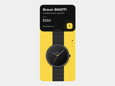 Braun Watch Shop android animation app colors creative design foster interface ios iphone mobile mobile design mobileapp ui uidesign userinterface ux uxdesign watch