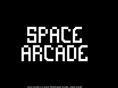 Space Arcade branding design vector