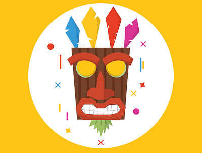 Aku Aku design illustration vector