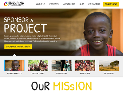 WIP - Enduring Communities Slider africa design slider ui web