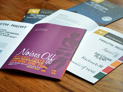 Colorado Shakespeare Festival 2012 Summer Brochures brochure colorado design page layout