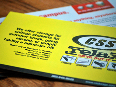 CSS Marketing Material design postcard print