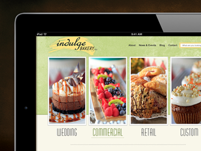 Bakery Redesign design ui web