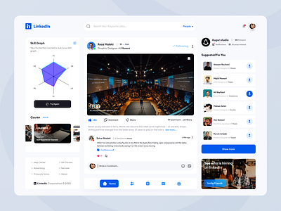 LinkedIn Redesign | Desktop Version app design appdesign clean concept dashboard design desktop inspiration linkedin redesign ui uiapp uiinspiration uitrends uiux uiuxconcept uiuxsupply uxdesign web webdesign