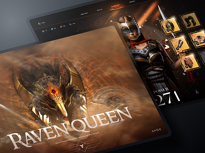 Raven Queen ٍEmerges assassin creed assassin creed vallhala concept design epic design game game concept game dashboard game design game inspiration game screen game splash historical design photo manipulation splash screen ui ui design uiux ux