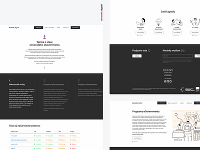 Správa o stave slovenského eGovernmentu design digitalization government ux web
